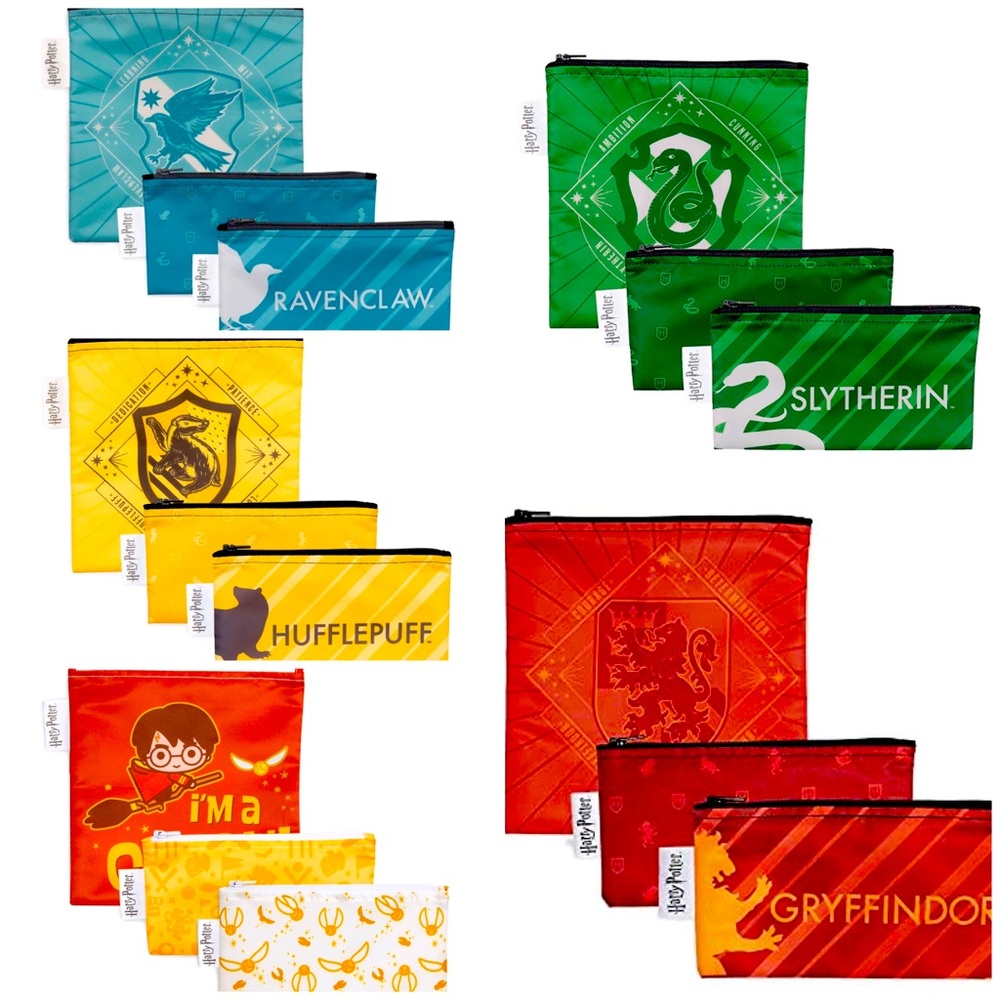 New Harry Potter Bumkins waterproof snack and sandwich reusable bags